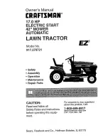 Предварительный просмотр 1 страницы Craftsman EZ3 917.270721 Owner'S Manual