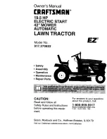 Предварительный просмотр 1 страницы Craftsman EZ3 917.270822 Owner'S Manual