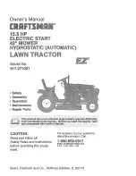 Предварительный просмотр 1 страницы Craftsman EZ3 917.271021 Owner'S Manual