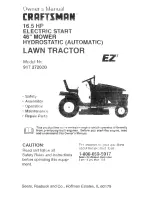 Предварительный просмотр 1 страницы Craftsman EZ3 917.272020 Owner'S Manual