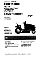 Предварительный просмотр 1 страницы Craftsman EZ3 917.272021 Owner'S Manual