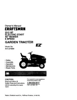 Предварительный просмотр 1 страницы Craftsman EZ3 917.273031 Owner'S Manual