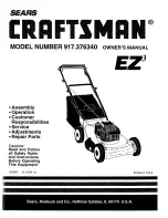 Craftsman EZ3 917.376340 Owner'S Manual preview