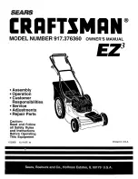 Preview for 1 page of Craftsman EZ3 917.376360 Owner'S Manual