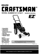 Craftsman EZ3 917.379271 Owner'S Manual preview