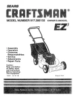 Craftsman EZ3 917.386132 Owner'S Manual предпросмотр