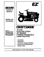 Preview for 1 page of Craftsman EZ3 944.609050 Owner'S Manual