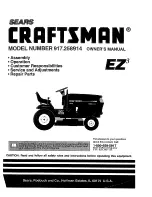 Craftsman EZ3 Owner'S Manual предпросмотр