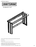 Предварительный просмотр 1 страницы Craftsman F1725 Operator'S Manual