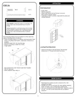 Preview for 8 page of Craftsman Floor Cabinet Operator'S Manual