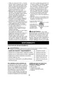 Preview for 33 page of Craftsman GASOLINE BRUSHWACKER 358.795800 Operator'S Manual