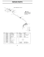 Предварительный просмотр 22 страницы Craftsman GASOLINE WEEDWACKER 358.791031 Operator'S Manual