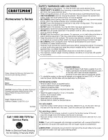 Preview for 1 page of Craftsman Homeowner's Series Manual