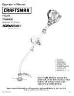 Craftsman INCREDI.PULL 316.791210 Operator'S Manual предпросмотр