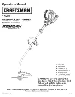 Preview for 1 page of Craftsman INCREDI.PULL 316.791700 Operator'S Manual