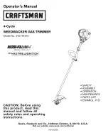 Craftsman INCREDI-PULL 316.791910 Operator'S Manual предпросмотр