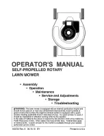 Craftsman Lawn Mower Operator'S Manual preview