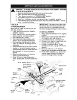 Preview for 21 page of Craftsman LAWN TRACTOR 917.27267 Owner'S Manual