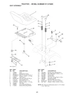 Предварительный просмотр 43 страницы Craftsman LAWN TRACTOR 917.2759 Owner'S Manual