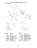 Предварительный просмотр 43 страницы Craftsman LT 1000 Owner'S Manual