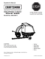 Предварительный просмотр 1 страницы Craftsman MONSTER 486.245071 Operator'S Manual