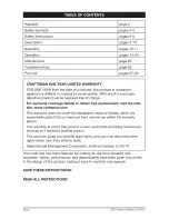 Preview for 2 page of Craftsman NEXTEC 320.35078 Operator'S Manual