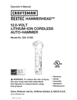 Предварительный просмотр 1 страницы Craftsman nextec HAMMERHEAD 320.61352 Operator'S Manual