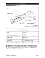 Предварительный просмотр 11 страницы Craftsman nextec HAMMERHEAD 320.61352 Operator'S Manual