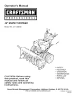 Craftsman Professional 247.88848 Operator'S Manual preview