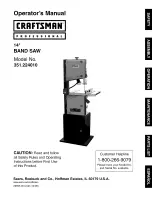 Craftsman Professional 351.224010 Operator'S Manual preview