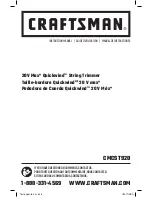 Craftsman Quickwind CMCST920 Instruction Manual предпросмотр