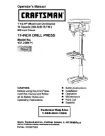 Предварительный просмотр 1 страницы Craftsman REXON 137.229171 Operator'S Manual