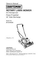 Craftsman Rotary Lawn Mower 917.379120 Owner'S Manual preview