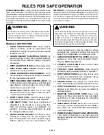 Preview for 2 page of Craftsman sears 315.277170 Owner'S Manual