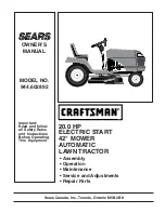 Craftsman Sears 944.602892 Owner'S Manual preview