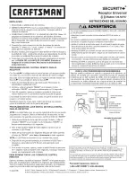 Preview for 2 page of Craftsman Security+ 139.53757 User Instructions