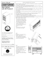 Craftsman Side Cabinet with SS Protect-it Owner'S Manual preview