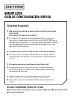 Preview for 8 page of Craftsman Smart Lock Quick Start Setup Manual