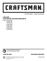 Preview for 1 page of Craftsman T100 Series User Manual