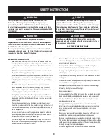 Preview for 3 page of Craftsman T100 Series User Manual