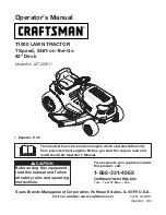 Предварительный просмотр 1 страницы Craftsman T1000 series Operator'S Manual