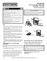 Preview for 2 page of Craftsman UNIVERSAL RECEIVER 139.18152 User Instructions