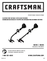 Preview for 1 page of Craftsman WC210 Operator'S Manual