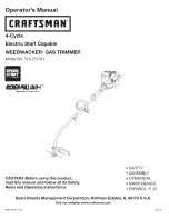 Craftsman WEEDWACKER 316.731701 Operator'S Manual preview