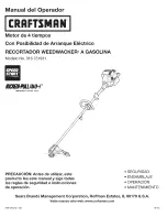 Preview for 19 page of Craftsman WEEDWACKER 316.731931 Operator'S Manual