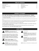 Preview for 2 page of Craftsman WEEDWACKER 316.790130 Operator'S Manual