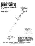 Предварительный просмотр 11 страницы Craftsman WEEDWACKER 316.791020 Operator'S Manual