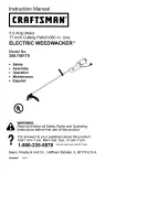 Craftsman WEEDWACKER 358.745170 Instruction Manual preview