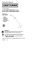 Preview for 1 page of Craftsman WEEDWACKER 358.745270 Instruction Manual