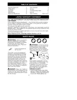 Preview for 2 page of Craftsman WEEDWACKER 358.745320 Instruction Manual